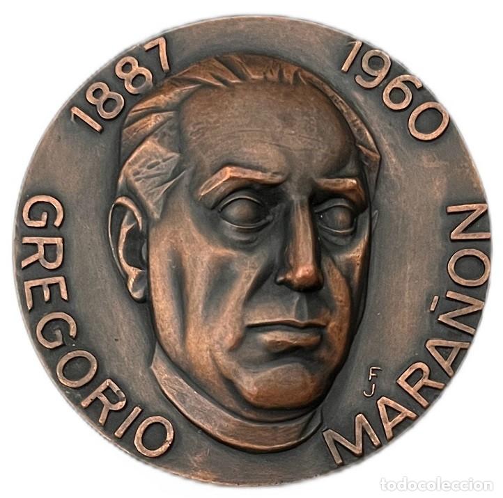 Medallas hist&oacute;ricas: ESPA&Ntilde;A. MEDALLA F.N.M.T. HOMENAJE A GREGORIO MARA&Ntilde;&Oacute;N. 1.960. BRONCE