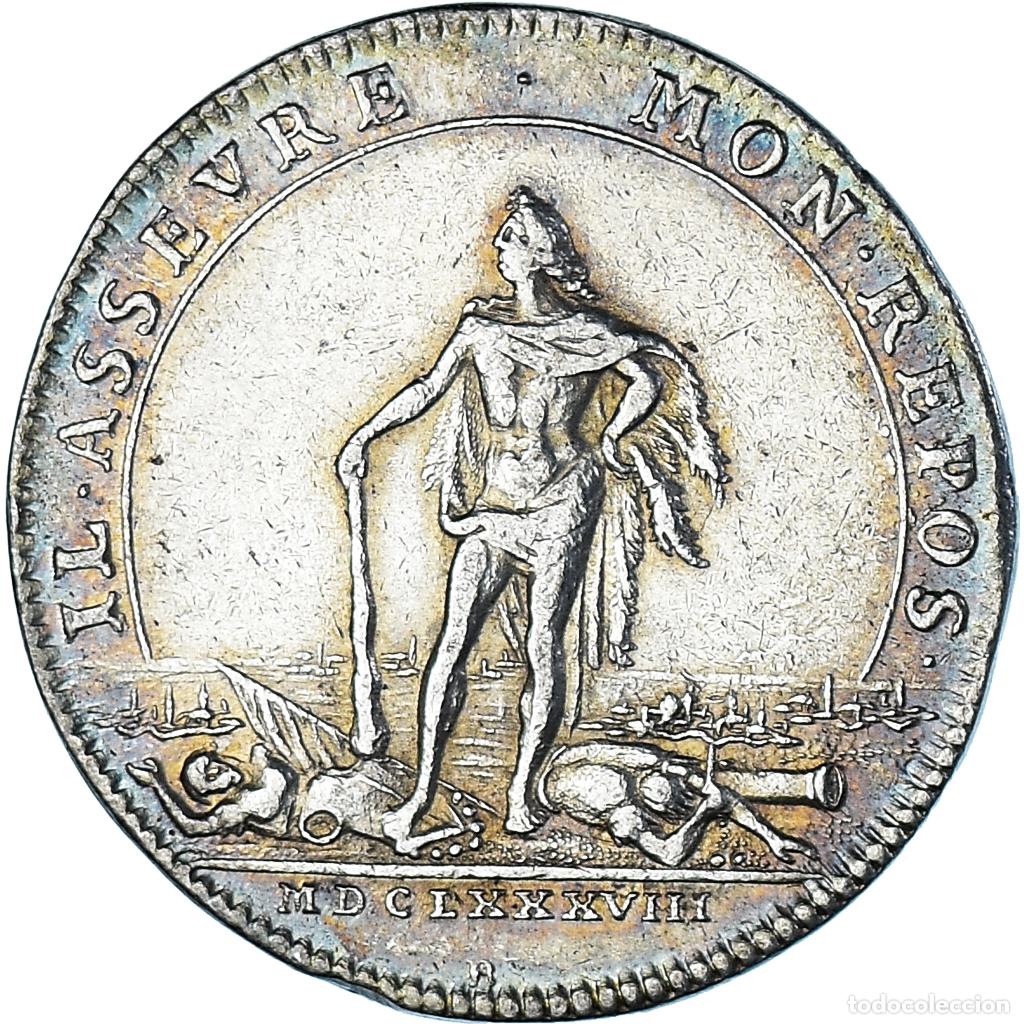 Medallas hist&oacute;ricas: [#1023314] Francia, zeton, Royal, Etats de Bourgogne, 1688, BC+, Plata, Feuardent:9820
