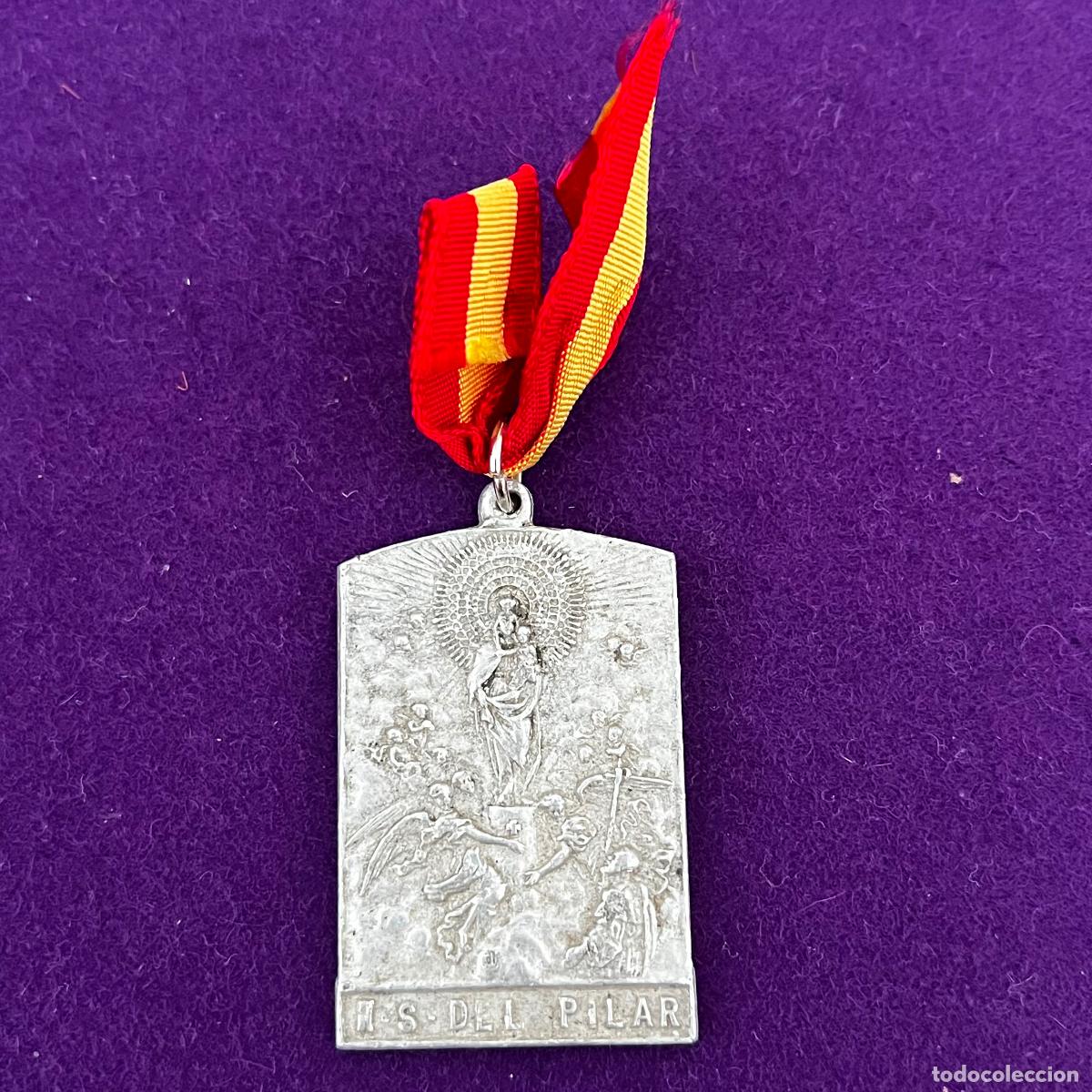 Medallas hist&oacute;ricas: MEDALLA GUERRA CIVIL. 1939. PEREGRINACION AL PILAR. ALUMINIO.