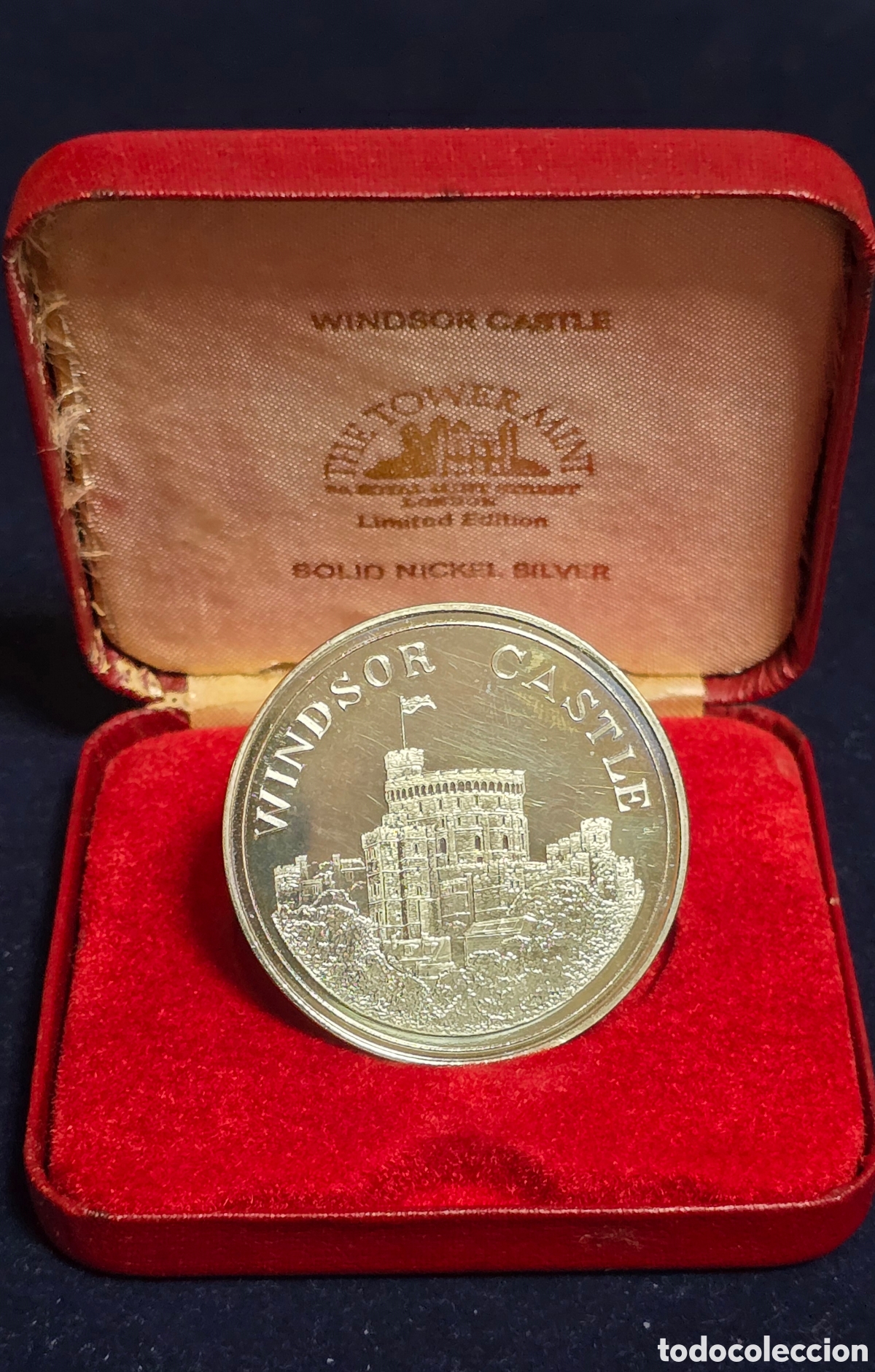 Medallas hist&oacute;ricas: Inglaterra Estuche Medalla del Castillo de Windsor 1978