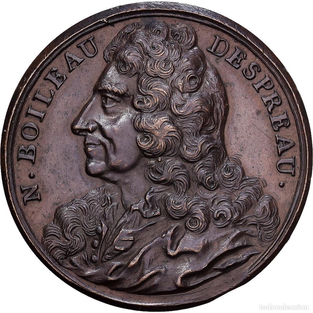 Medallas hist&oacute;ricas: [#1202919] Francia, medalla, NICOLAS BOILEAU DIT DESPREAUX, 1711, Bronce, Dassier, EBC+