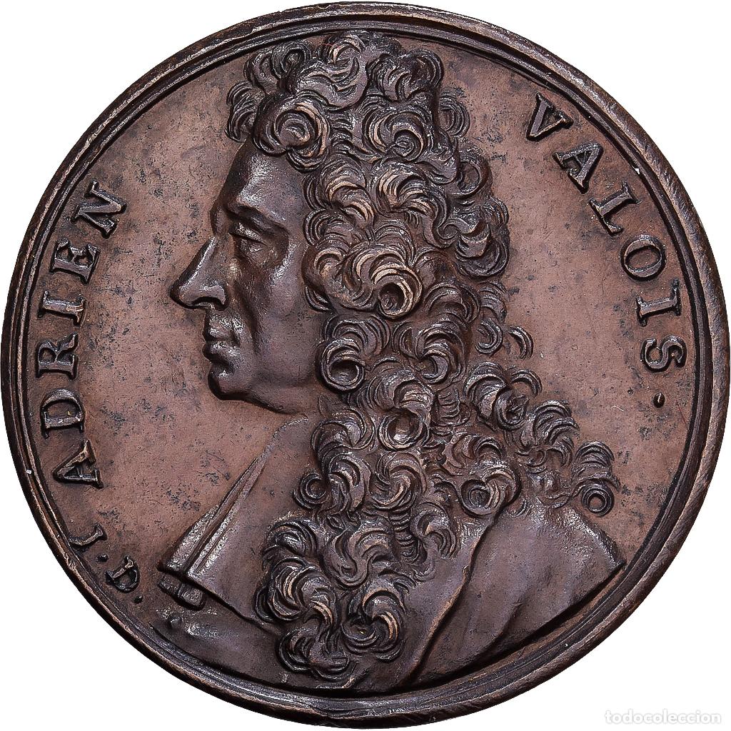 Medallas hist&oacute;ricas: [#1202920] Francia, medalla, ADRIEN VALOIS, 1676, Bronce, Dassier, EBC+, Feuardent:5697
