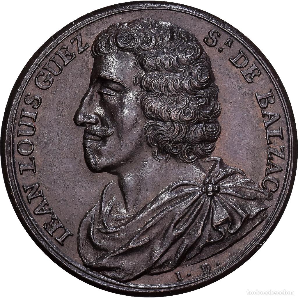 Medallas hist&oacute;ricas: [#1202923] Francia, medalla, Jean Louis GUEZ DE BALZAC, 1654, Bronce, Dassier, EBC+