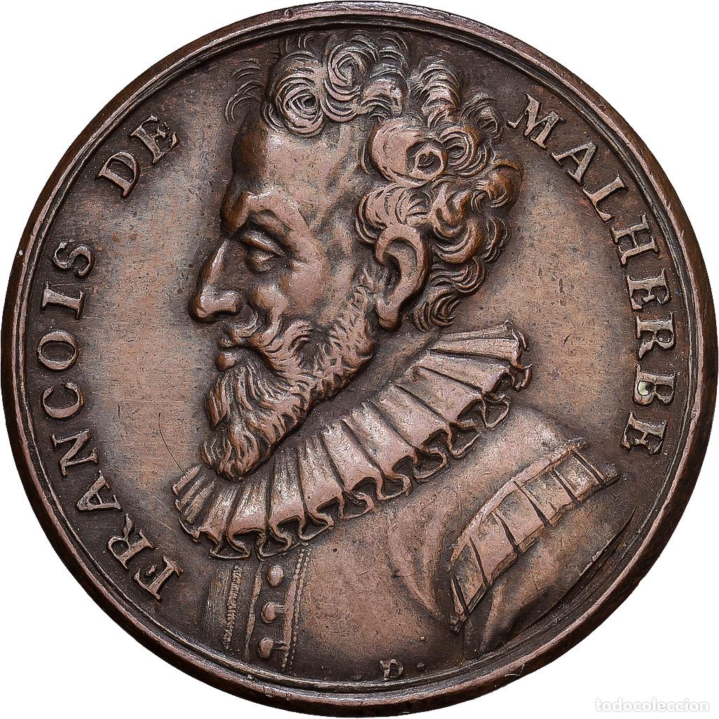 Medallas hist&oacute;ricas: [#1202925] Francia, medalla, Fran&ccedil;ois de Malherbe, 1628, Bronce, Dassier, EBC+