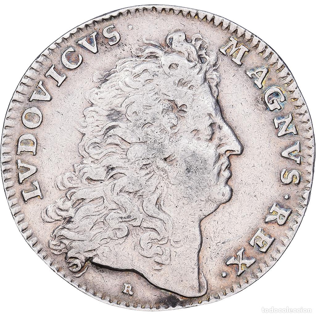Medallas hist&oacute;ricas: [#1167848] Francia, zeton, Louis XIV, Tr&eacute;sor Royal, 1685, Plata, BC+, Feuardent:1918