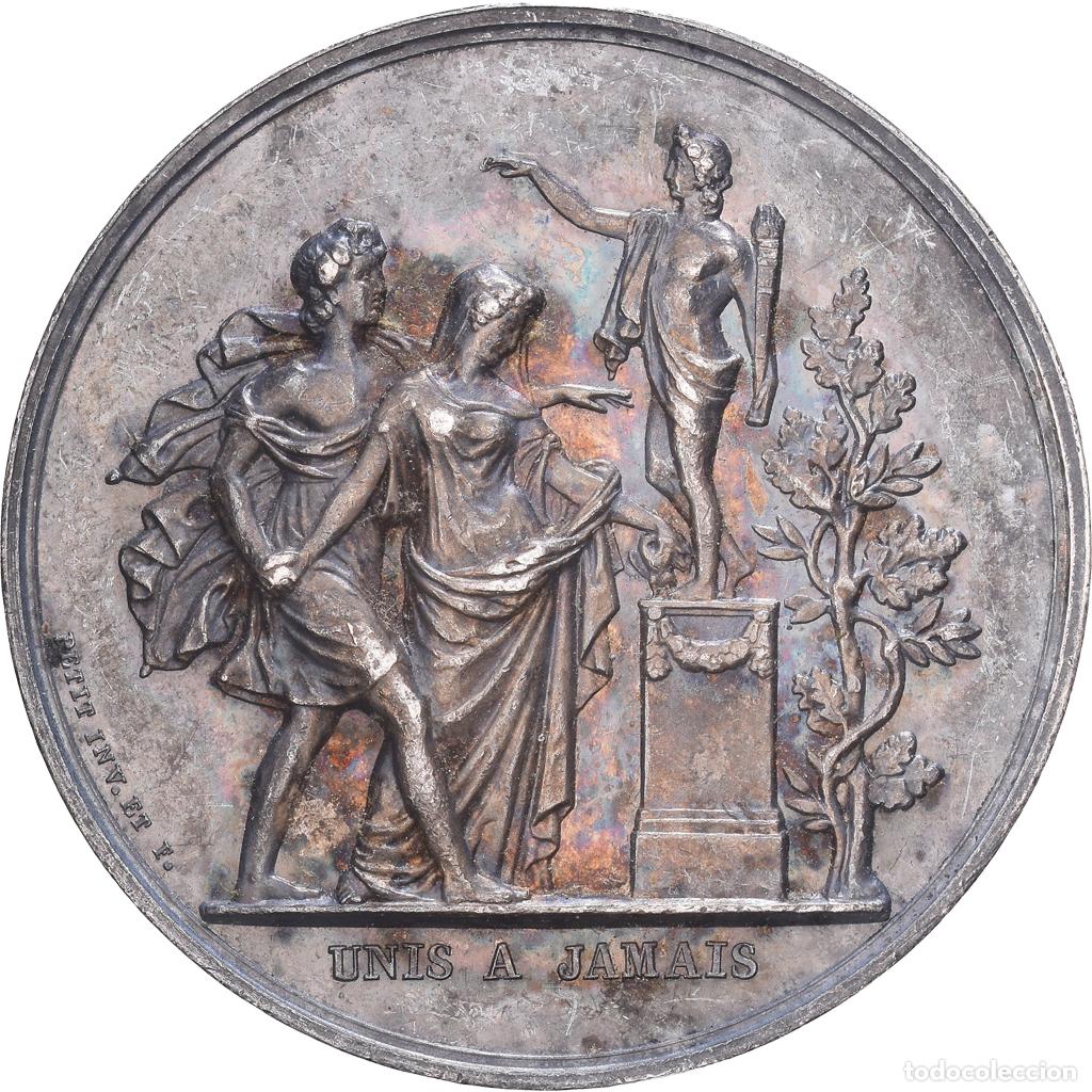 Medallas hist&oacute;ricas: [#1167588] Francia, medalla, Unis &agrave; jamais, Plata, PETIT Louis-Michel, Mariage, MBC+