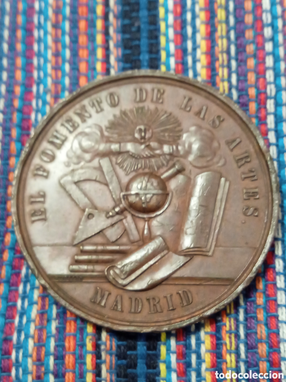 Medallas hist&oacute;ricas: 2- ALFONSO XII (1874-1885). 1&ordf; Exposici&oacute;n Pedag&oacute;gica. El Fomento del Arte 1882. Madrid