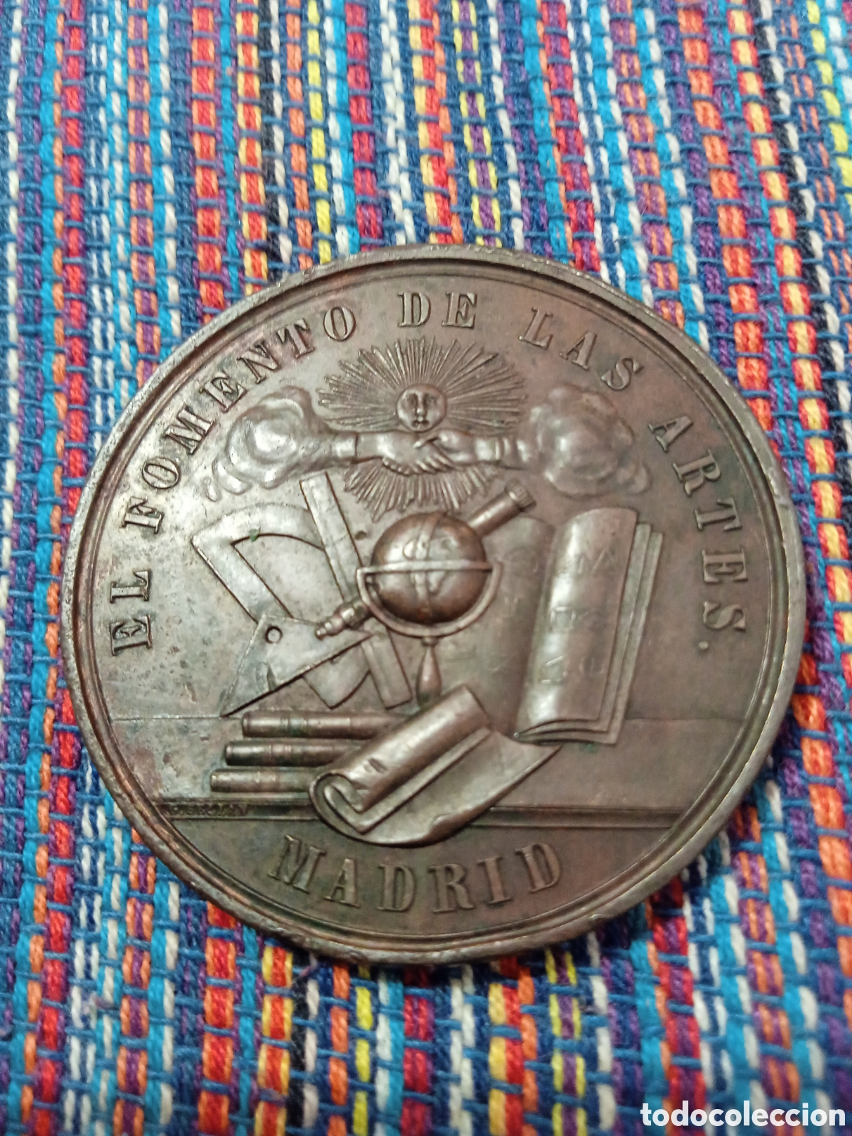 Medallas hist&oacute;ricas: 1- ALFONSO XII (1874-1885). 1&ordf; Exposici&oacute;n Pedag&oacute;gica. El Fomento del Arte 1882. Madrid