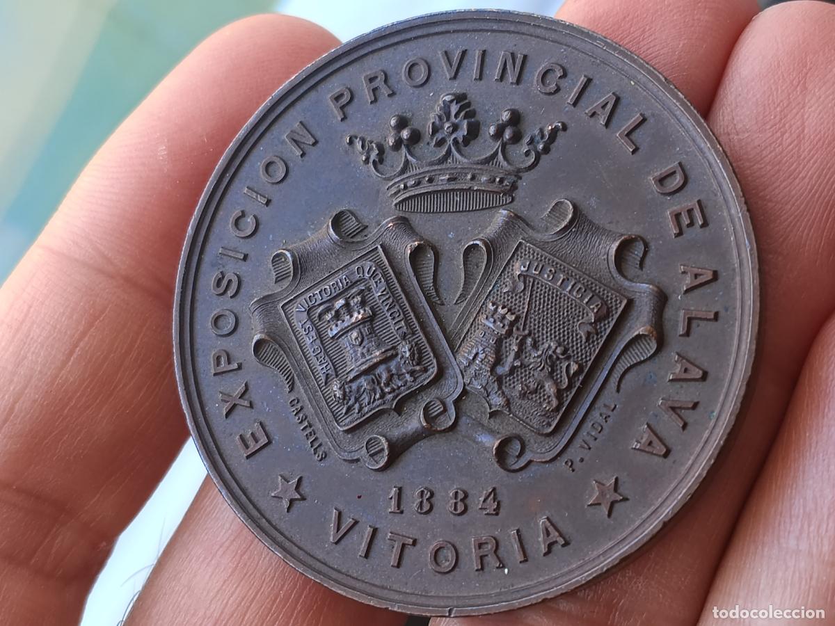 Medallas hist&oacute;ricas: Medalla al m&eacute;rito de 1884 de Vitoria. Exposici&oacute;n provincial de Alava, Pa&iacute;s Vasco