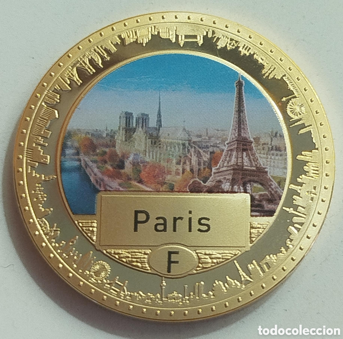 Medallas hist&oacute;ricas: Moneda Paris - Francia Capitales Europeas - ECU