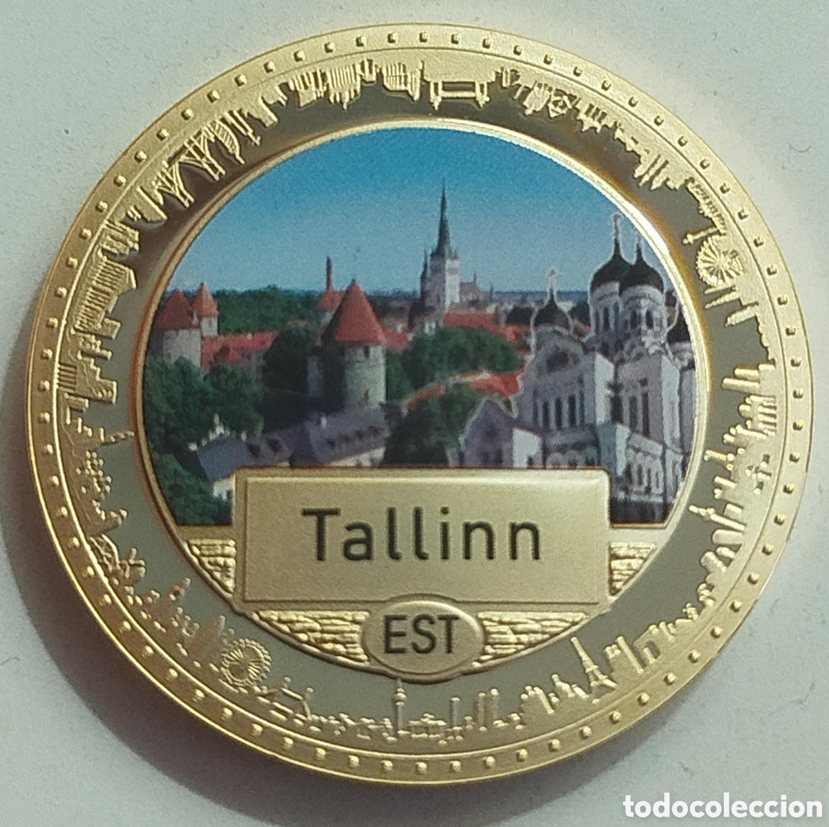 Medallas hist&oacute;ricas: Moneda Tallin - Estonia Capitales Europeas - ECU