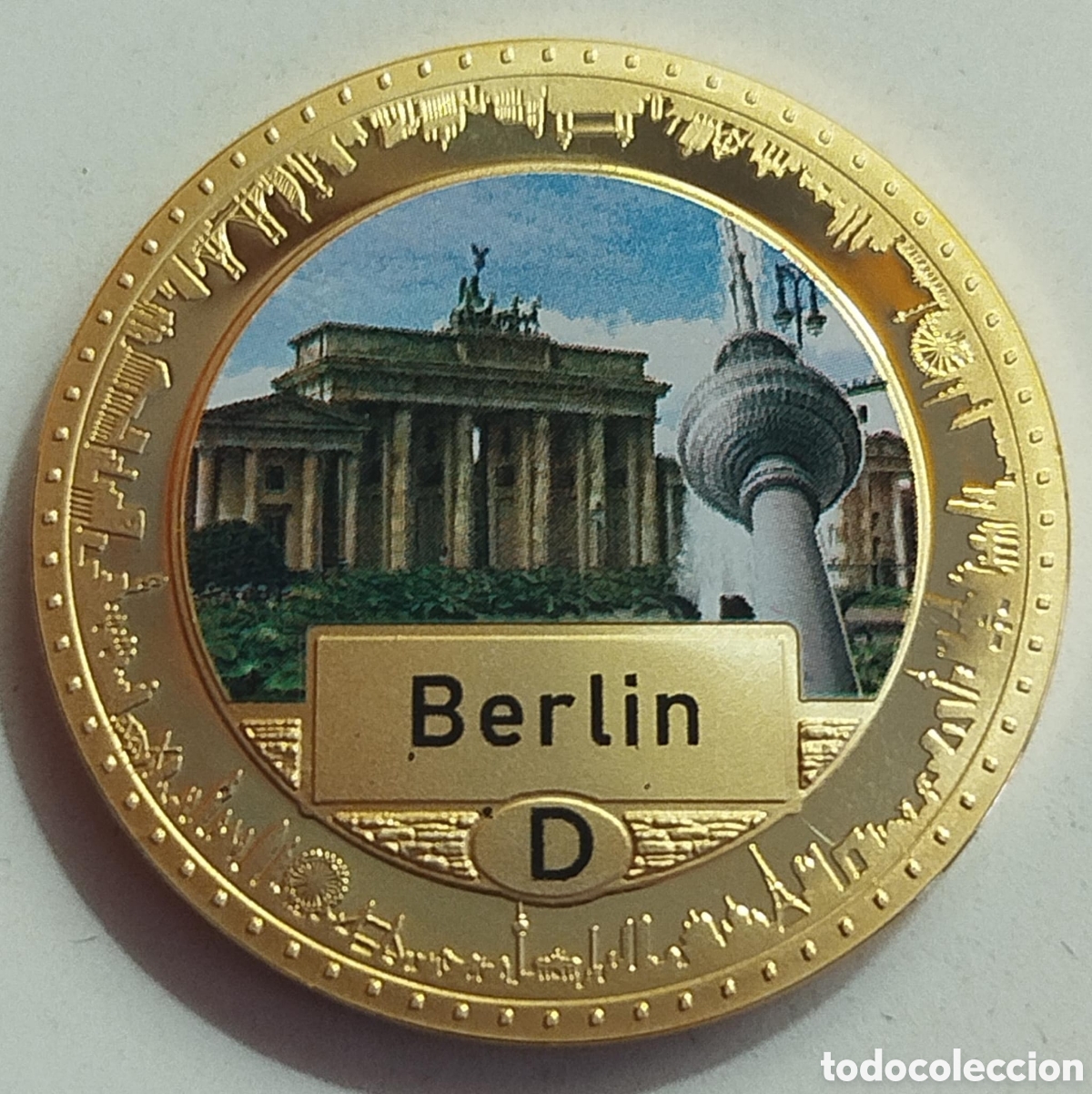 Medallas hist&oacute;ricas: Moneda Berl&iacute;n - Alemania Capitales Europeas - ECU