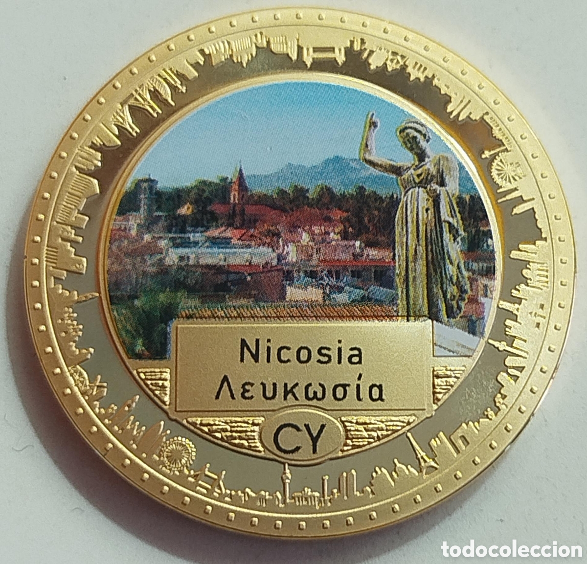 Medallas hist&oacute;ricas: Moneda Nicosia - Chipre Capitales Europeas - ECU