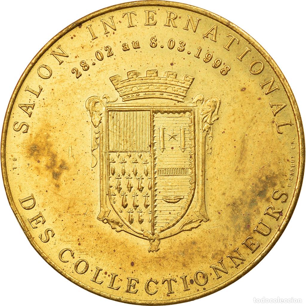 Medallas hist&oacute;ricas: [#5660] Francia, Token, 1 Euro de Roubaix, Paris-Roubaix, 1998, Morel, EBC, Cobre -