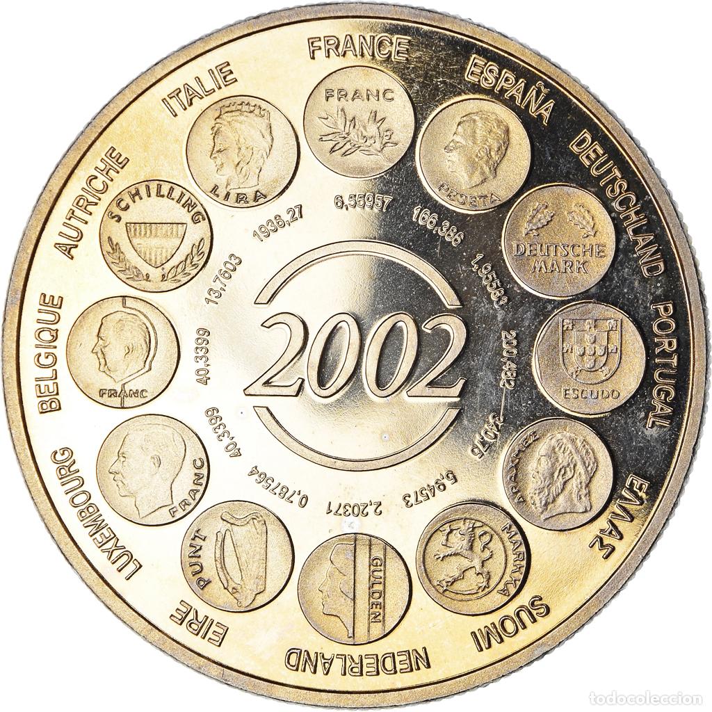 Medallas hist&oacute;ricas: [#187409] Francia, medalla, L'Europe, Naissance de l'Euro Fiduciaire, Politics, 2002, FDC