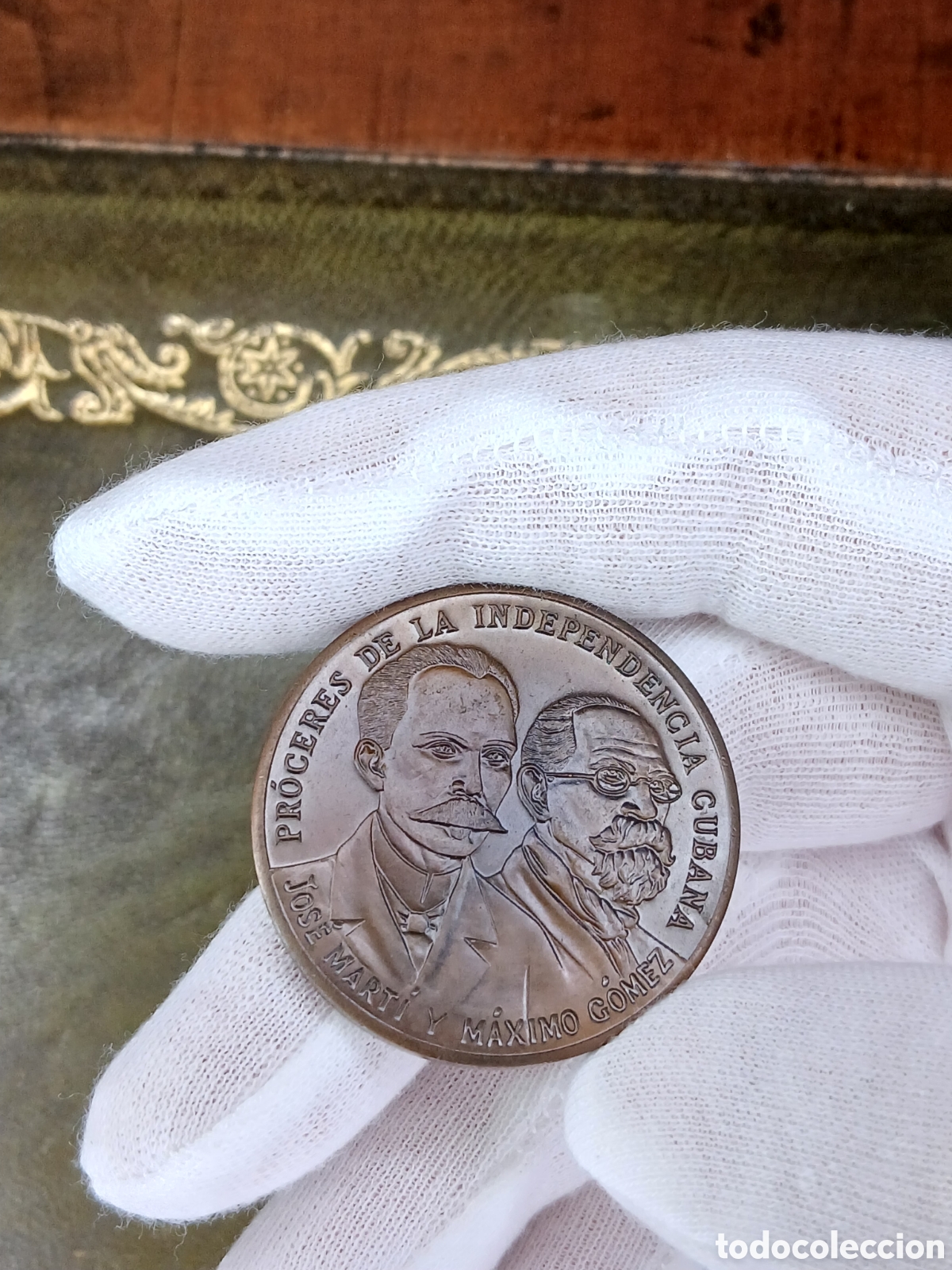 Medallas hist&oacute;ricas: L157P7.Cuba,placa-medalla Pr&oacute;ceres de la independencia