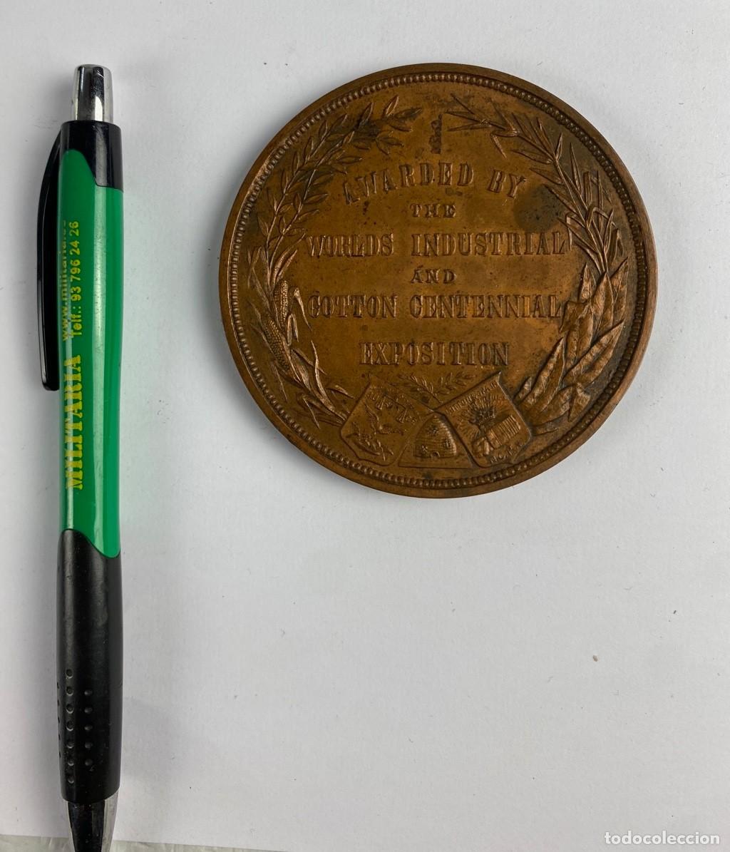 Medallas hist&oacute;ricas: Medalla de mano AWARED BY THE WORLDS INDUSTRIAL AND COTTON CENTENNIAL EXPOSITION 1884 New Orleans