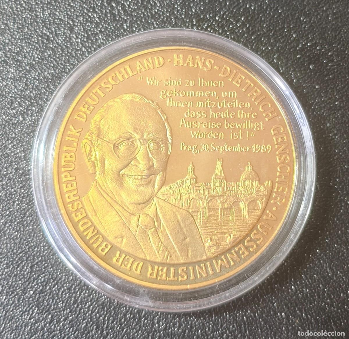 Medallas hist&oacute;ricas: Alemania Medalla Hans Dietrich (1989) (SC)