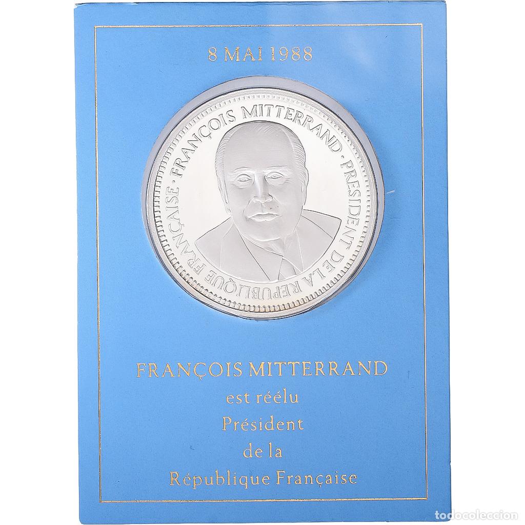Medallas hist&oacute;ricas: [#1545736] Francia, medalla, 1988, Plata, Fran&ccedil;ois Mitterrand, FDC