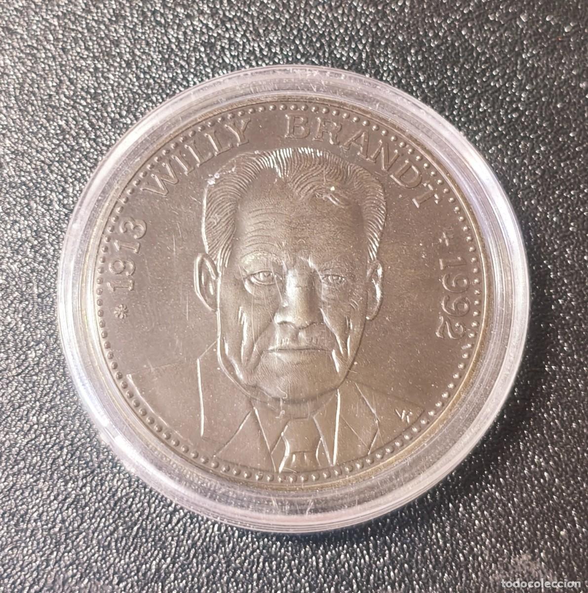 Medallas hist&oacute;ricas: Alemania Medalla Willy Brandt 1992 (EBC)
