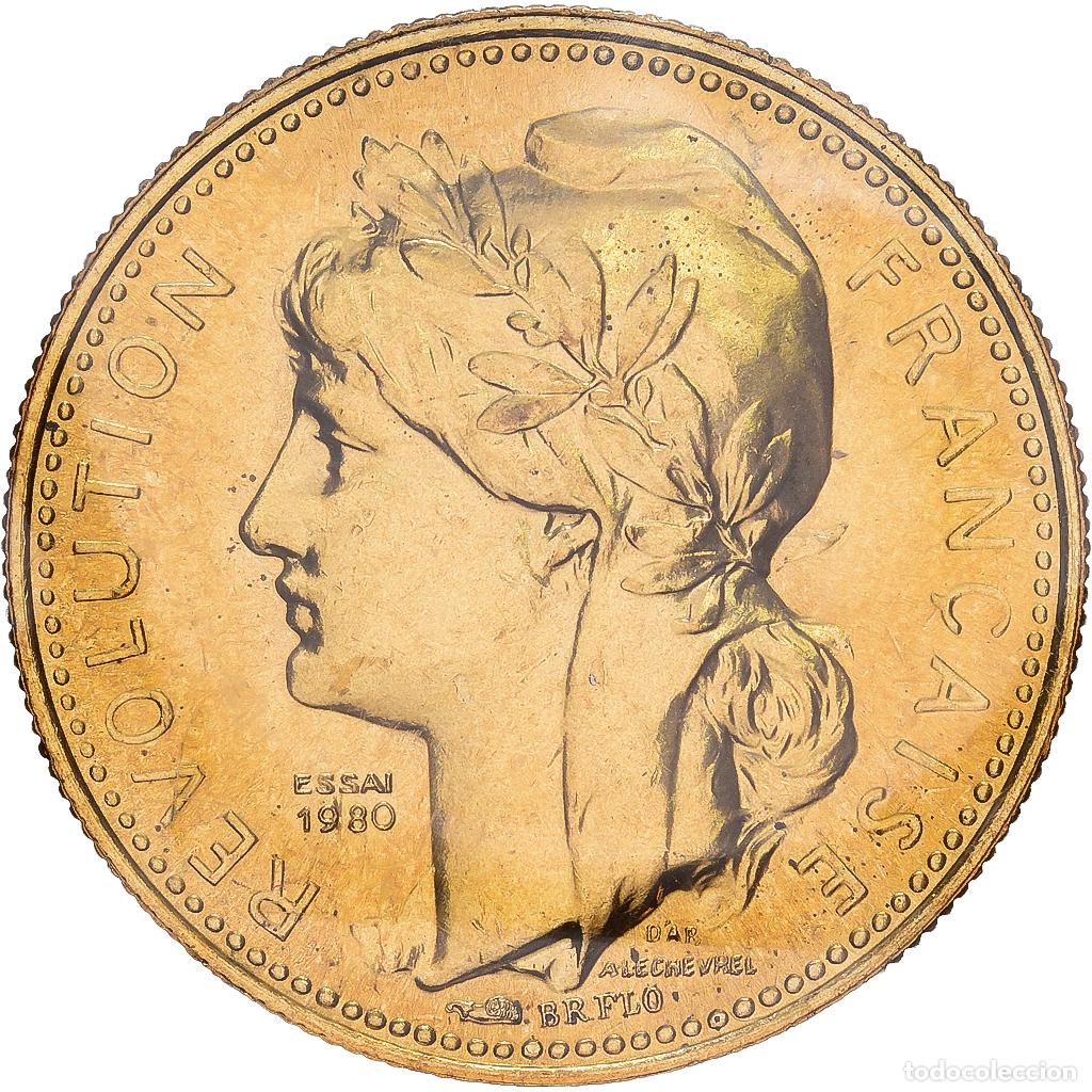 Medallas hist&oacute;ricas: [#1545703] Francia, medalla, Bicentenaire de la R&eacute;volution Fran&ccedil;aise, 1980, MDP, Bronze