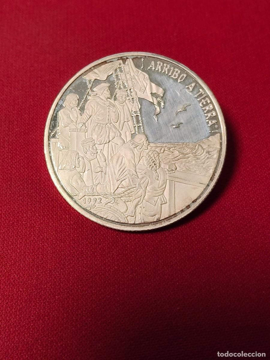 Medallas hist&oacute;ricas: Rep&uacute;blica Dominicana 1992 Medalla V Centenario Descubrimiento de Am&eacute;rica PRUEBA ++RARA++-