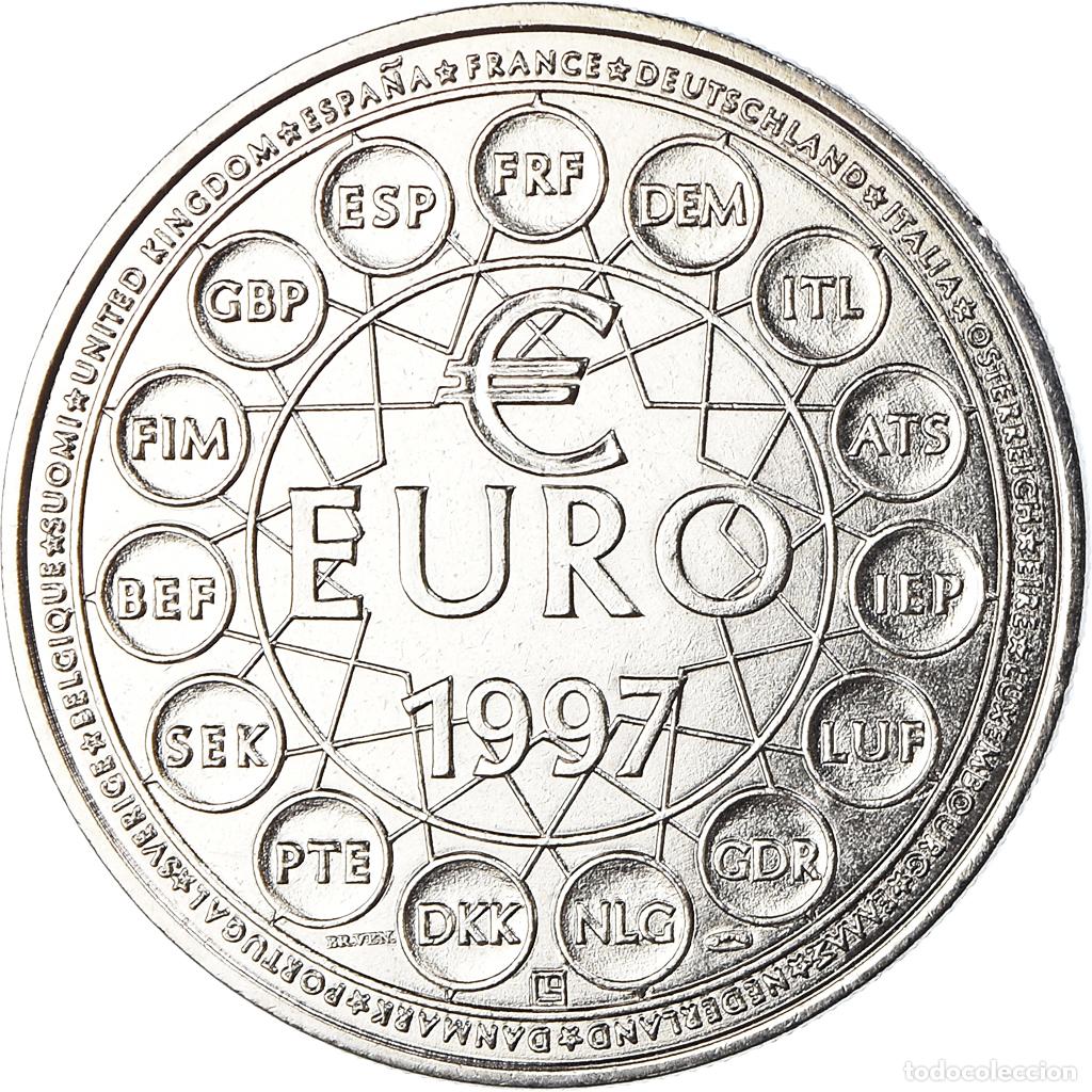 Medallas hist&oacute;ricas: [#187359] Francia, medalla, Ecu Europa, Politics, 1997, FDC, Cobre - n&iacute;quel
