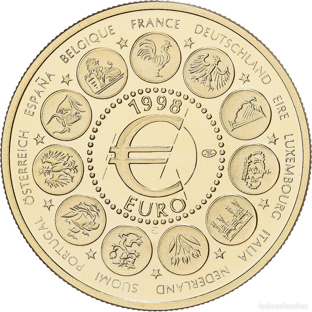 Medallas hist&oacute;ricas: [#1529732] Francia, medalla, Euro des Onze, 1998, Oro, Jimenez, FDC