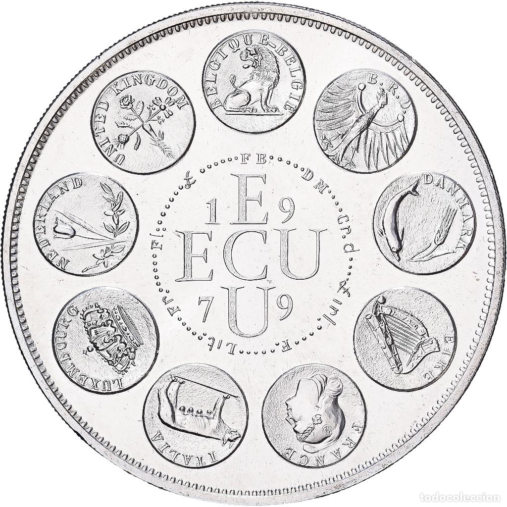 Medallas hist&oacute;ricas: [#1529529] Francia, medalla, Ecu Europa, Marianne, 1979, Plata, Rodier, FDC