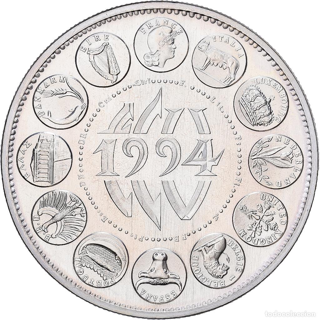 Medallas hist&oacute;ricas: [#1529775] Francia, medalla, Ecu Europa, Marianne, 1994, Plata, Rodier, FDC