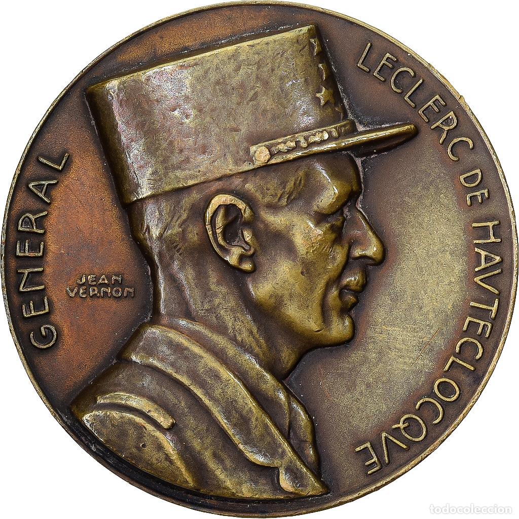 Medallas hist&oacute;ricas: [#1529447] Francia, medalla, G&eacute;n&eacute;ral Leclerc, Serment de Koufra, 1941, Bronce, Vernon
