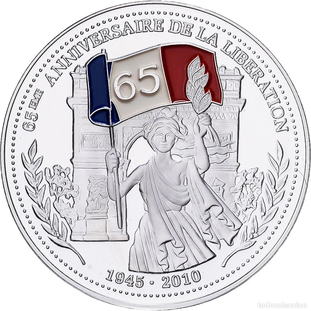 Medallas hist&oacute;ricas: [#1529673] Francia, medalla, 65&egrave;me Anniversaire de la Lib&eacute;ration, Plata, FDC