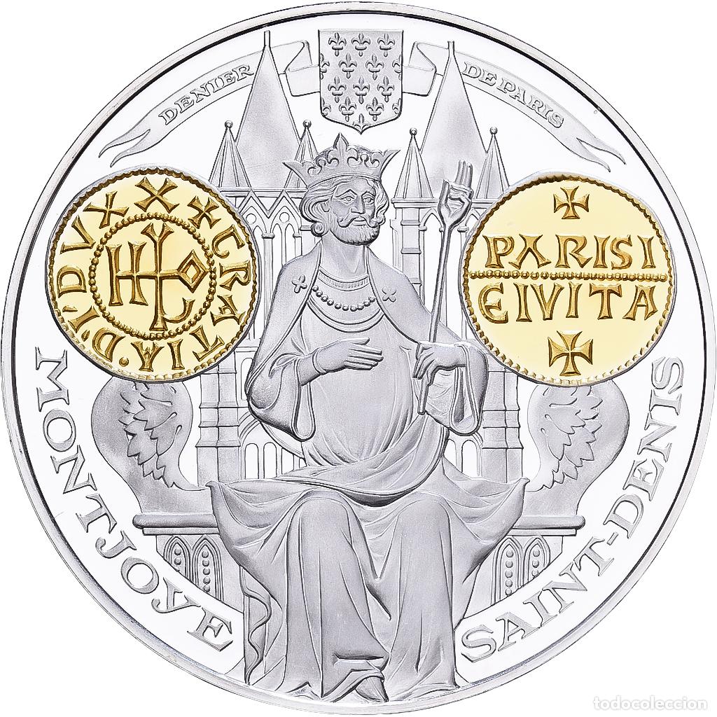 Medallas hist&oacute;ricas: [#1529592] Francia, medalla, Histoire Mon&eacute;taire, Denier de Paris, Plata, FDC