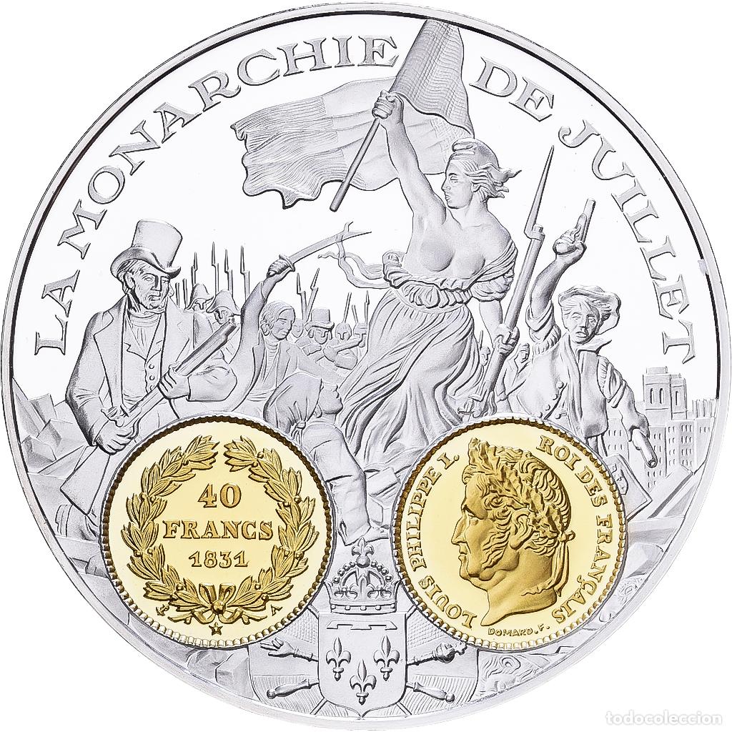 Medallas hist&oacute;ricas: [#1529608] Francia, medalla, Histoire Mon&eacute;taire, 40 Francs Louis-Philippe Ier, Plata, FDC