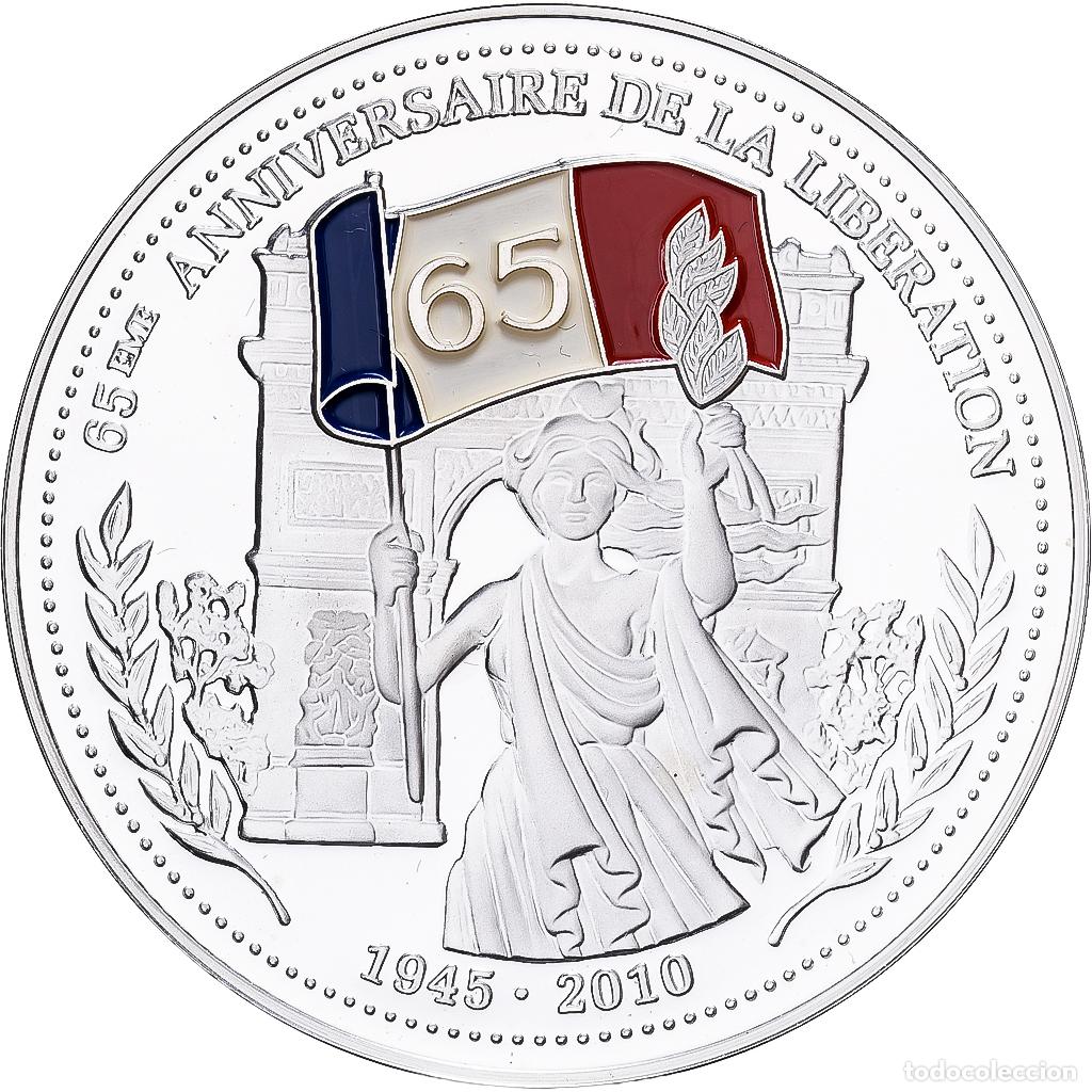 Medallas hist&oacute;ricas: [#1529658] Francia, medalla, 65&egrave;me Anniversaire de la Lib&eacute;ration, Plata, FDC