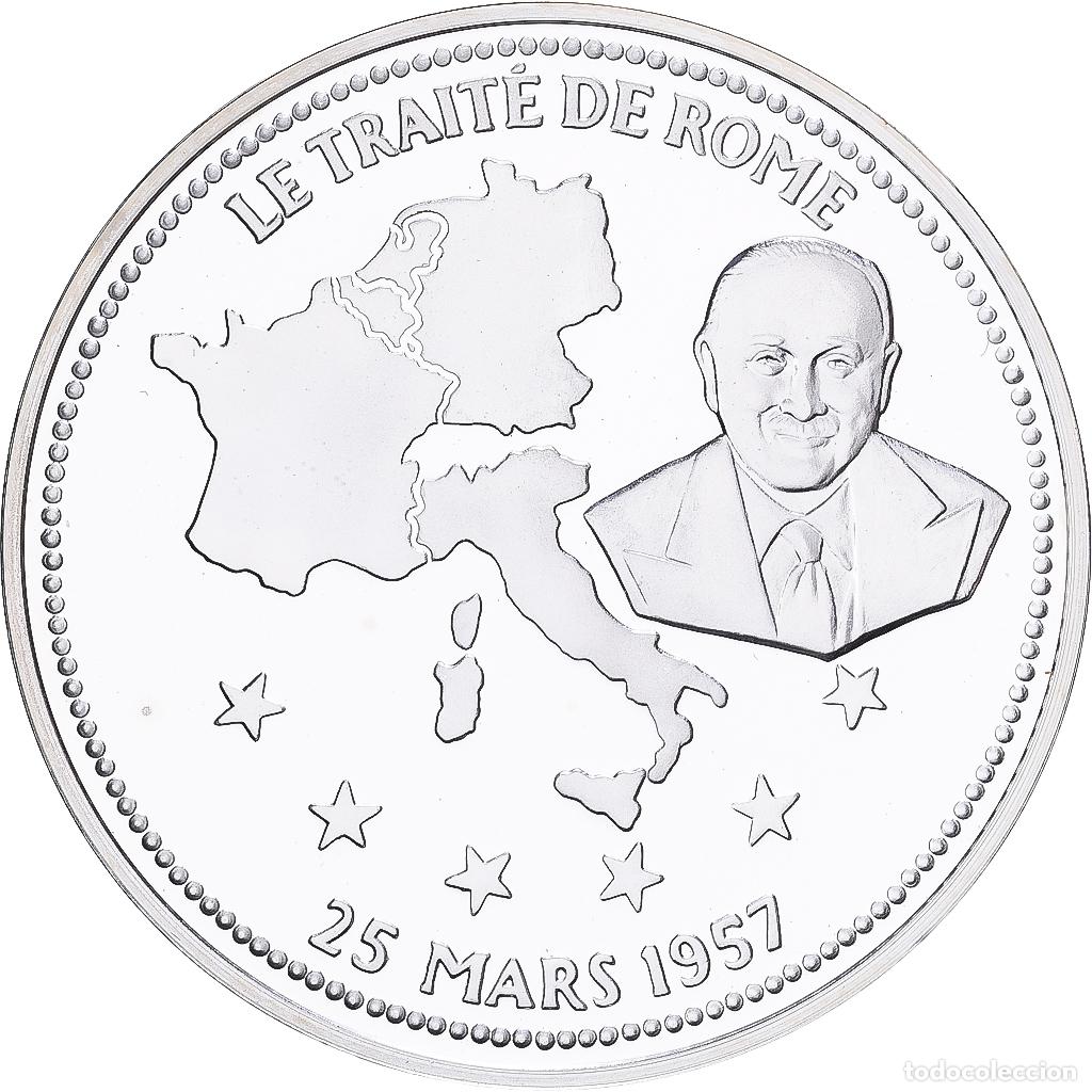 Medallas hist&oacute;ricas: [#1529660] Francia, medalla, Le Trait&eacute; de Rome, Plata, FDC