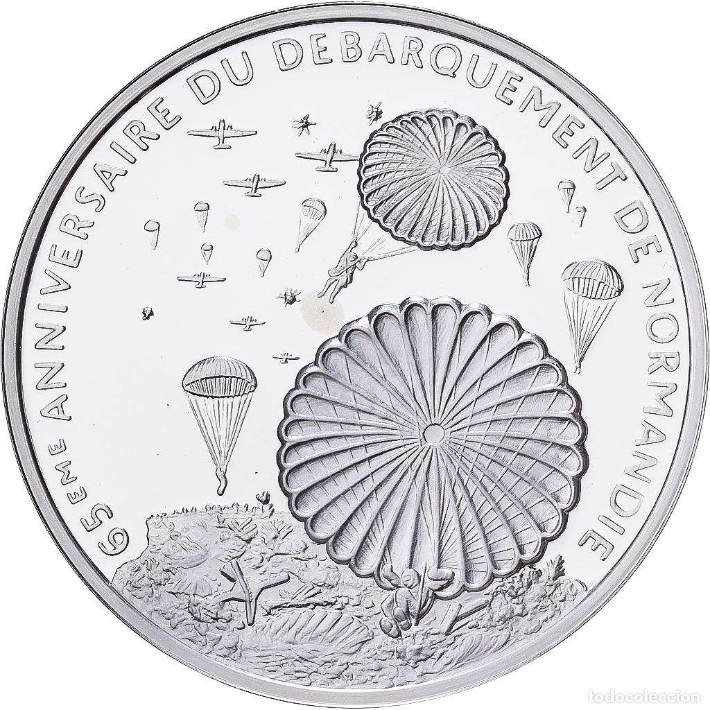 Medalhas hist&oacute;ricas: [#1529740] Francia, medalla, 65&egrave;me Anniversaire du D&eacute;barquement de Normandie, Plata, FDC