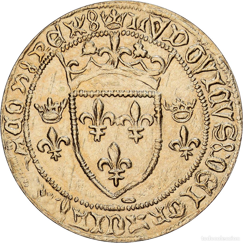 Medalhas hist&oacute;ricas: [#1529553] Francia, medalla, Reproduction Ecu &agrave; la Couronne de Louis XI, Cobre - n&iacute;quel