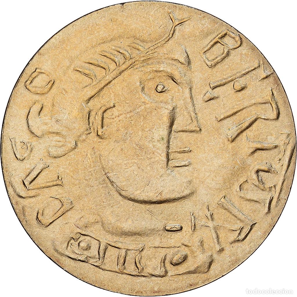 Medalhas hist&oacute;ricas: [#1529550] Francia, medalla, Reproduction Tiers de Sou M&eacute;rovingien pour Dagobert, Cobre -