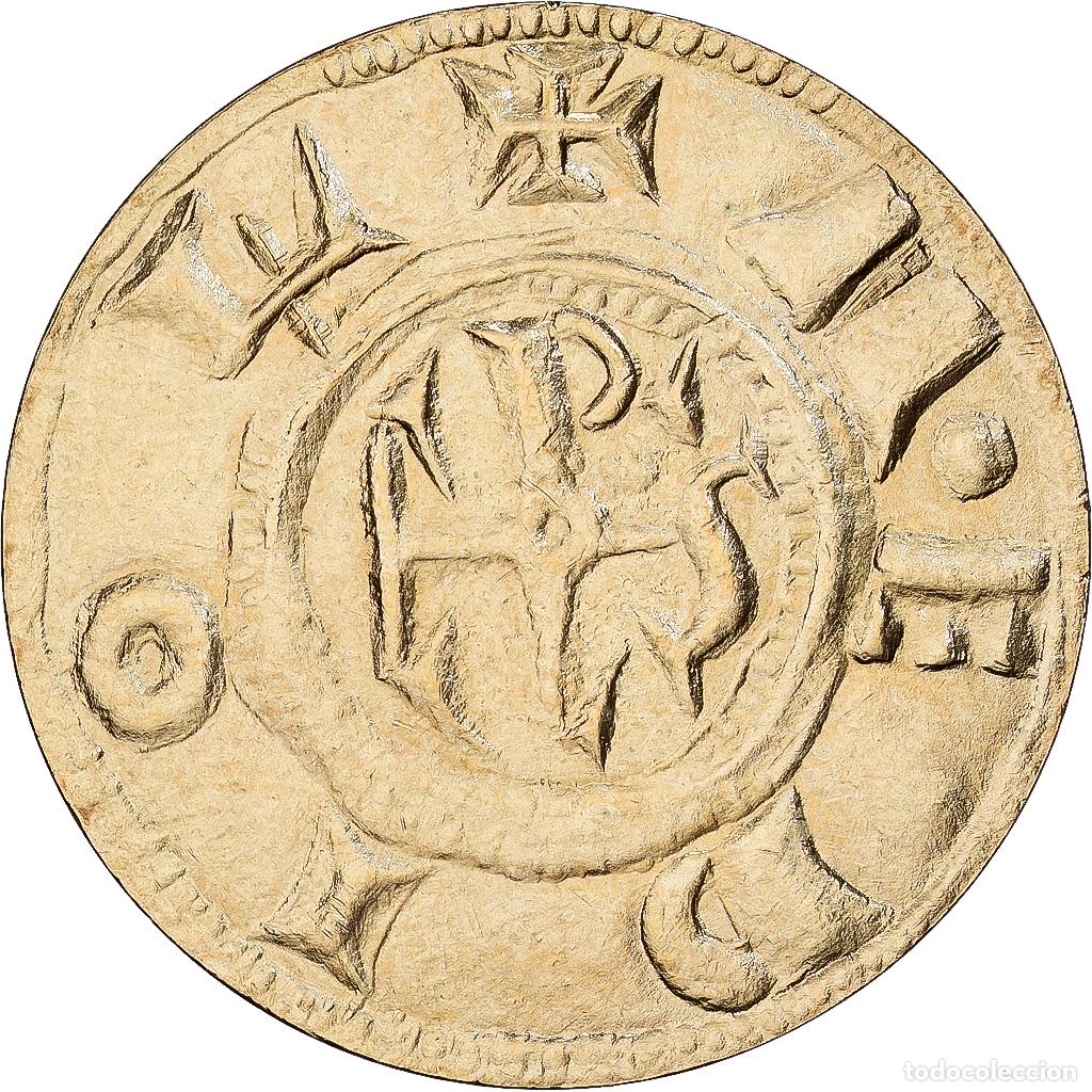 Medalhas hist&oacute;ricas: [#1529554] Francia, medalla, Reproduction, Denier de Charlemagne, Cobre - n&iacute;quel dorado
