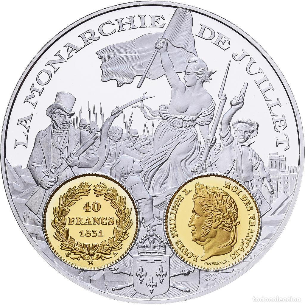 Medallas hist&oacute;ricas: [#1529947] Francia, medalla, Histoire Mon&eacute;taire, 40 Francs Louis-Philippe Ier, Plata, FDC