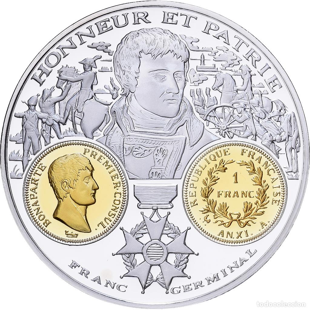 Medallas hist&oacute;ricas: [#1529952] Francia, medalla, Histoire Mon&eacute;taire, Franc Germinal, Plata, FDC