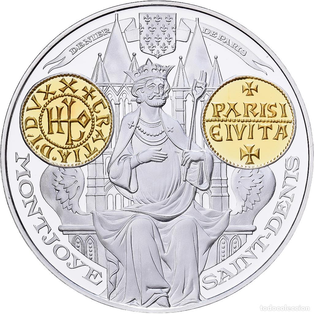 Medallas hist&oacute;ricas: [#1529966] Francia, medalla, Histoire Mon&eacute;taire, Denier de Paris, Plata, FDC