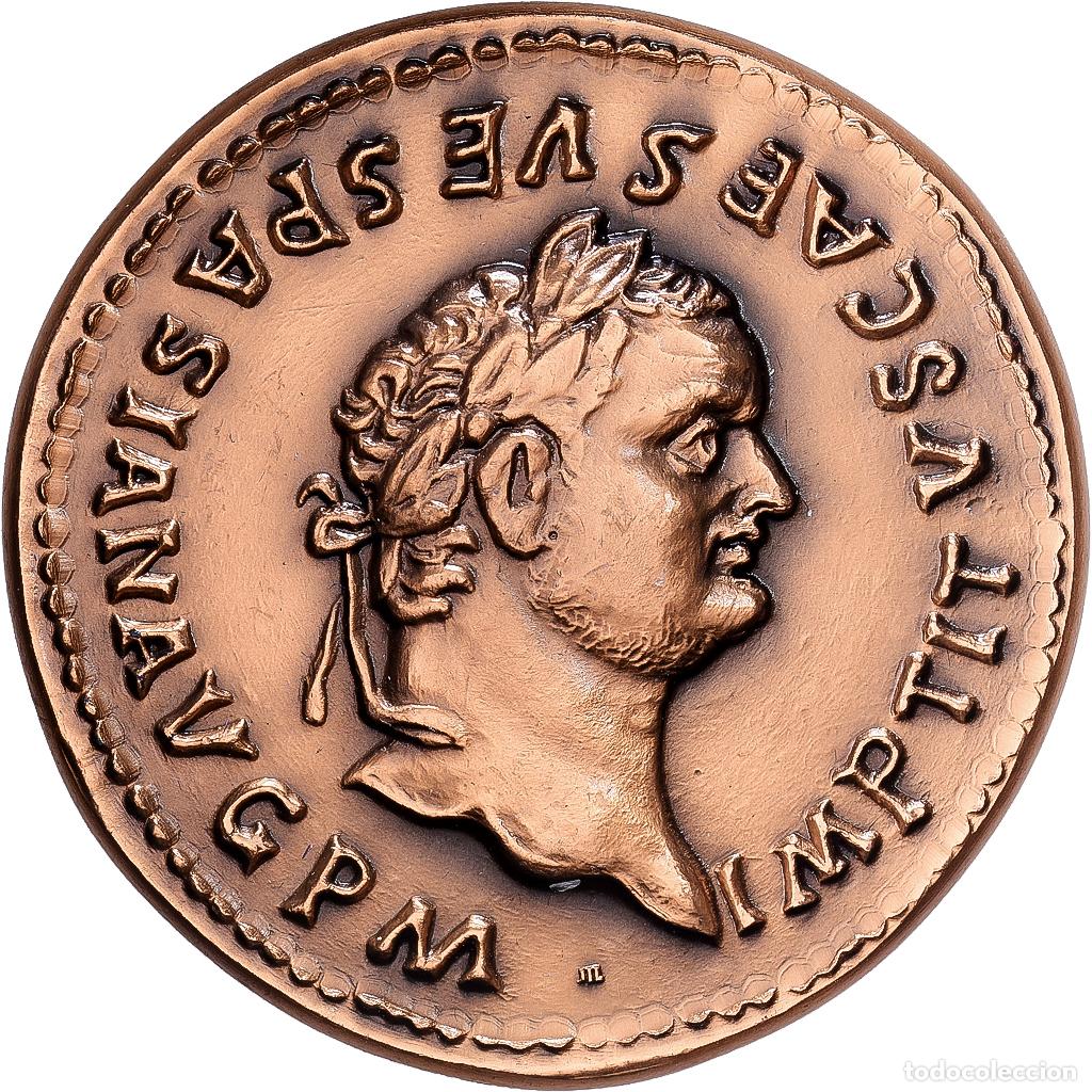 Medallas hist&oacute;ricas: [#1529763] Francia, medalla, Reproduction Monnaie Antique, Titus, Bronce, FDC