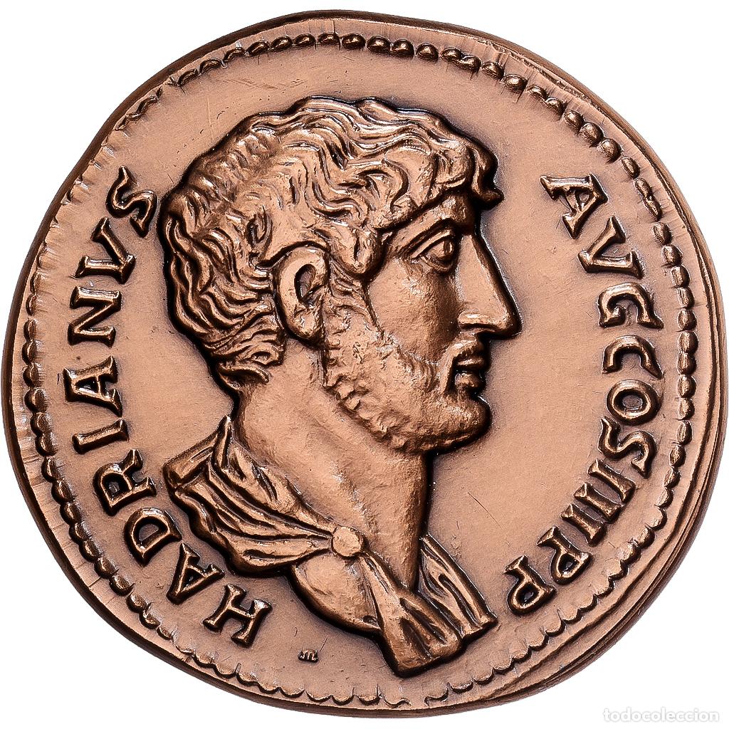Medallas hist&oacute;ricas: [#1529765] Francia, medalla, Reproduction Monnaie Antique, Hadrien, Bronce, FDC