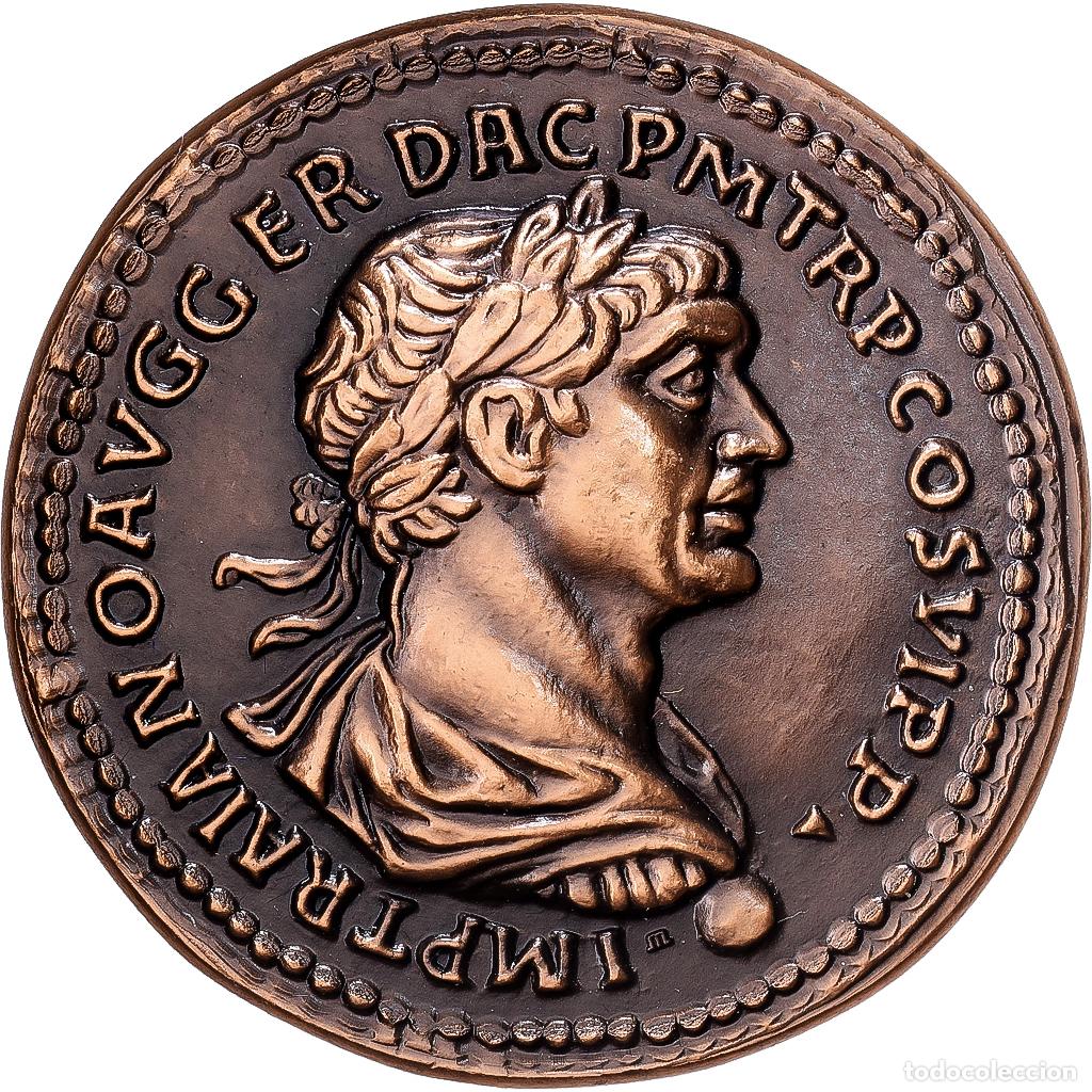 Medallas hist&oacute;ricas: [#1529768] Francia, medalla, Reproduction Monnaie Antique, Trajan, Bronce, FDC