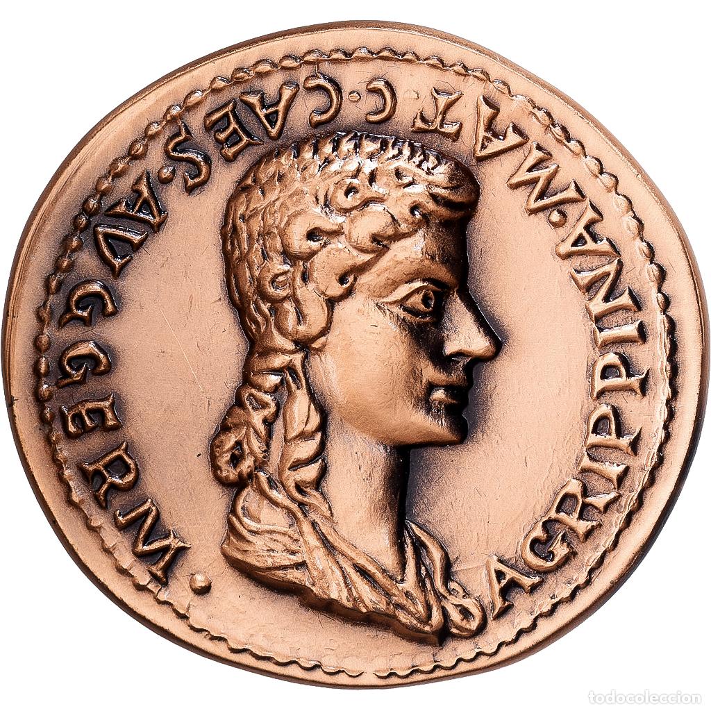 Medallas hist&oacute;ricas: [#1529766] Francia, medalla, Reproduction Monnaie Antique, Agrippine, Bronce, FDC