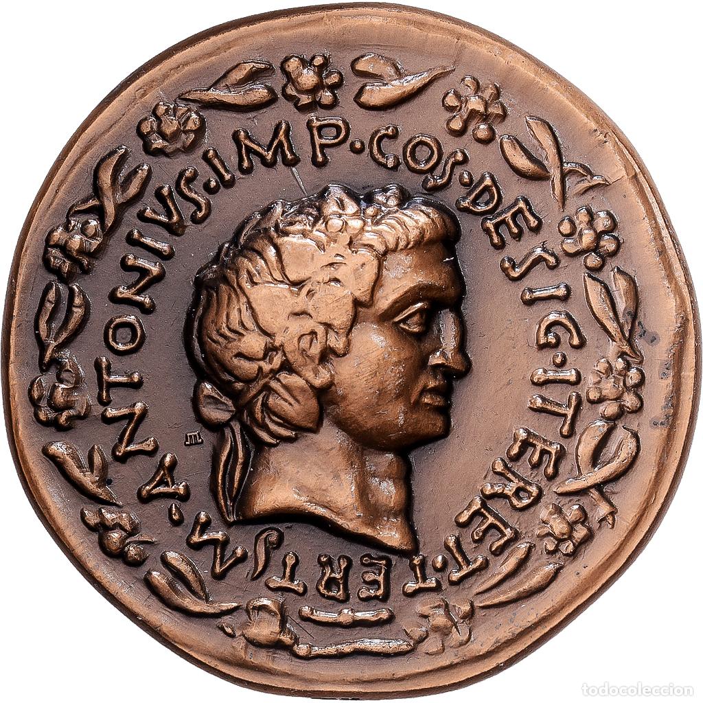 Medallas hist&oacute;ricas: [#1529761] Francia, medalla, Reproduction Monnaie Antique, Marc Antoine, Bronce, FDC