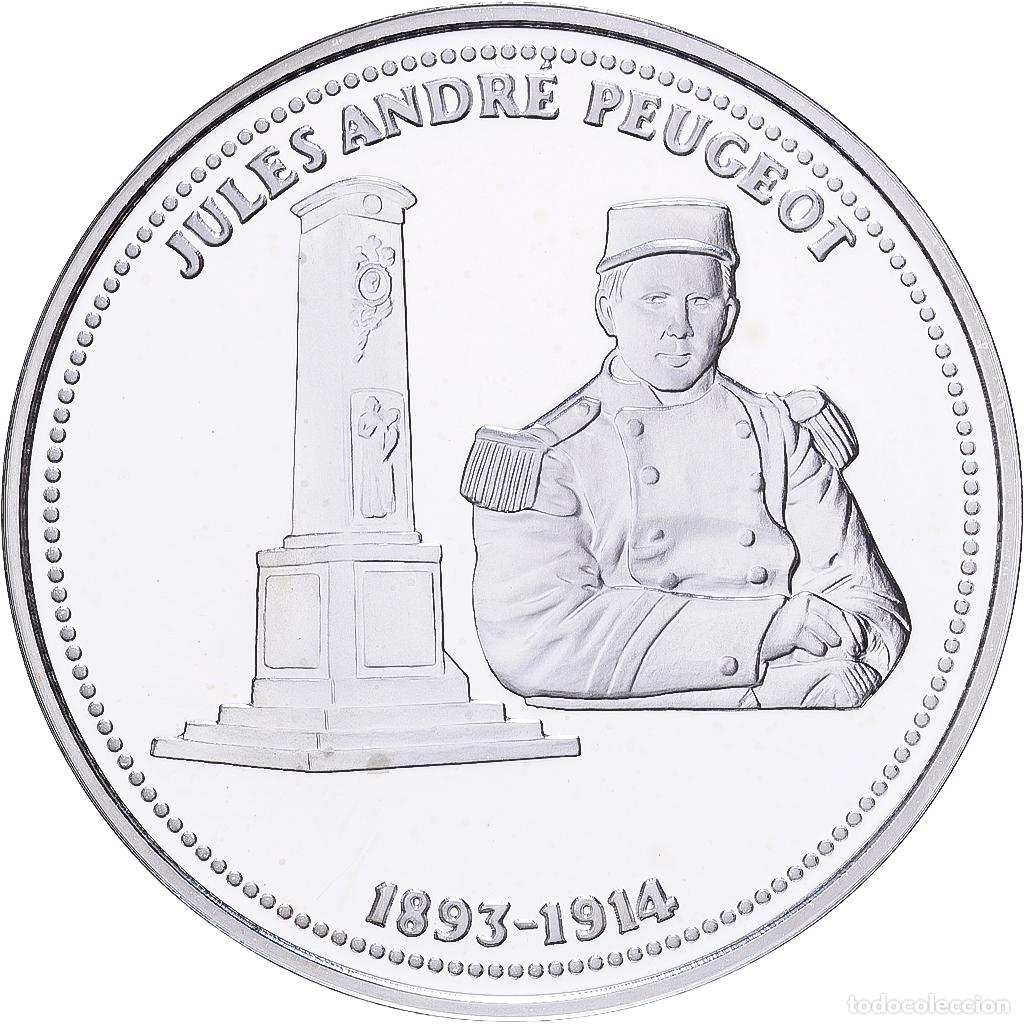 Medallas hist&oacute;ricas: [#1529993] Francia, medalla, Centenaire Premi&egrave;re Guerre Mondiale, Jules-Andr&eacute; Peugeot