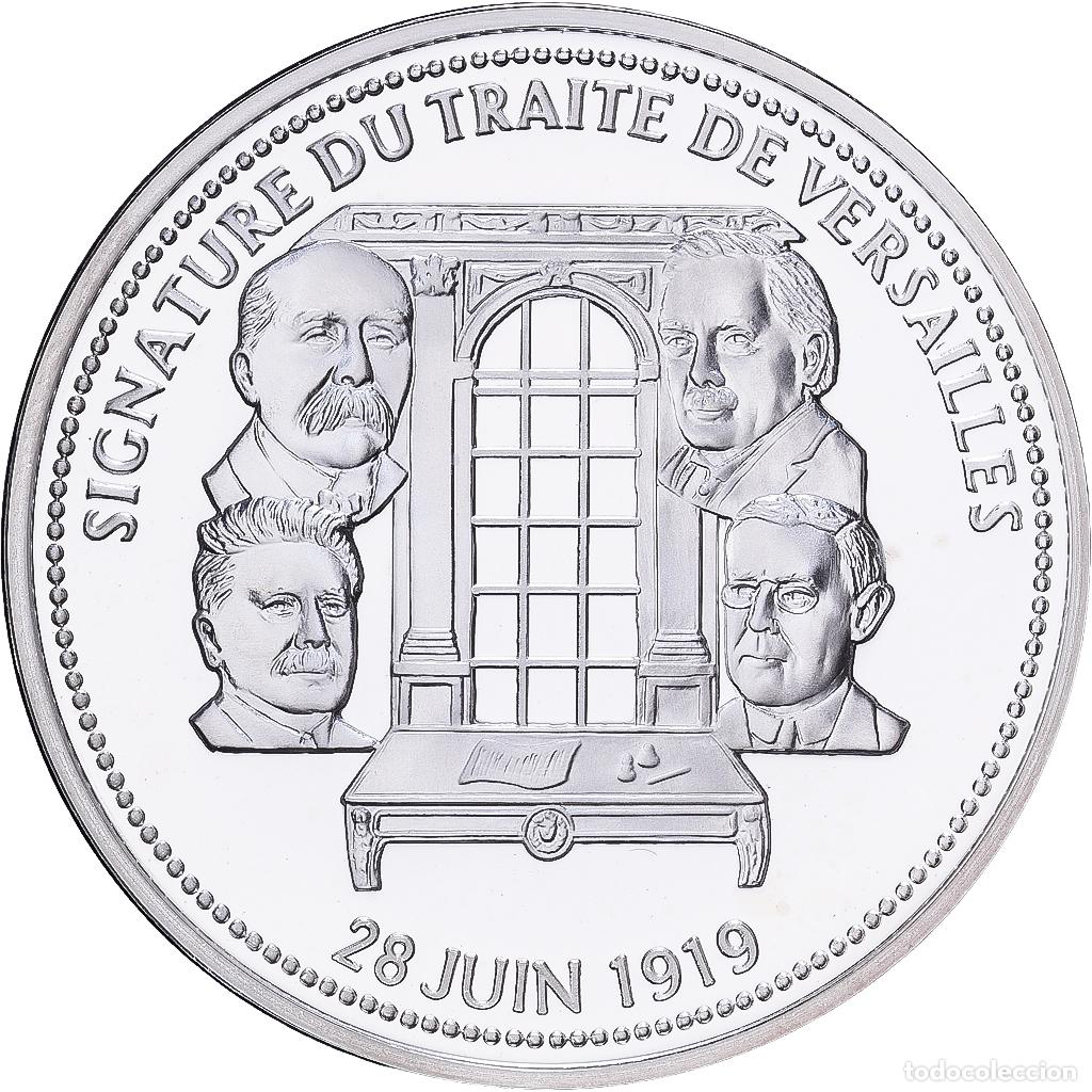Medallas hist&oacute;ricas: [#1529991] Francia, medalla, Premi&egrave;re Guerre Mondiale, Signature du Trait&eacute; de Versailles